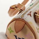 LOUIS VUITTON Monogram Multicolor Mini Speedy Hand Bag White M92645 Auth 145589V-17