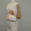 LOUIS VUITTON Monogram Multicolor Mini Speedy Hand Bag White M92645 Auth 145589V-22