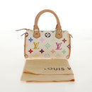 LOUIS VUITTON Monogram Multicolor Mini Speedy Hand Bag White M92645 Auth 145589V-12