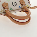 LOUIS VUITTON Monogram Multicolor Mini Speedy Hand Bag White M92645 Auth 145589V-7