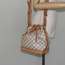 LOUIS VUITTON Damier Azur Noe BB Shoulder Bag N41220 LV Auth 145590-22