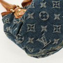 LOUIS VUITTON Monogram denim Preity Hand Bag Blue M95020 LV Auth 145593V-15