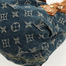 LOUIS VUITTON Monogram denim Preity Hand Bag Blue M95020 LV Auth 145593V-18