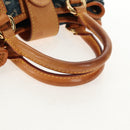 LOUIS VUITTON Monogram denim Preity Hand Bag Blue M95020 LV Auth 145593V-14