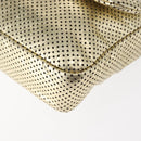 CHANEL Chain Shoulder Bag Punching leather Gold CC Auth 145595-14