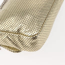 CHANEL Chain Shoulder Bag Punching leather Gold CC Auth 145595-15