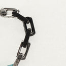 LOUIS VUITTON Chain Stone Bracelet metal Silver M1042L LV Auth 145596M-11