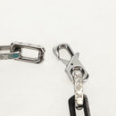 LOUIS VUITTON Chain Stone Bracelet metal Silver M1042L LV Auth 145596M-13