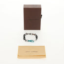 LOUIS VUITTON Chain Stone Bracelet metal Silver M1042L LV Auth 145596M-14