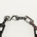 LOUIS VUITTON Chain Stone Bracelet metal Silver M1042L LV Auth 145596M-7