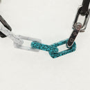 LOUIS VUITTON Chain Stone Bracelet metal Silver M1042L LV Auth 145596M-10