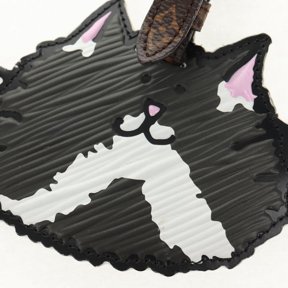 LOUIS VUITTON Monogram Catgram Porte Address Key Holder Gray MP2282 Auth 145598AM