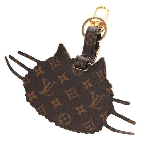 LOUIS VUITTON Monogram Catgram Porte Address Key Holder Gray MP2282 Auth 145598AM