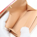 LOUIS VUITTON Multicolor Porte Monnaie Pla Coin Purse White M92657 Auth 145599V-10