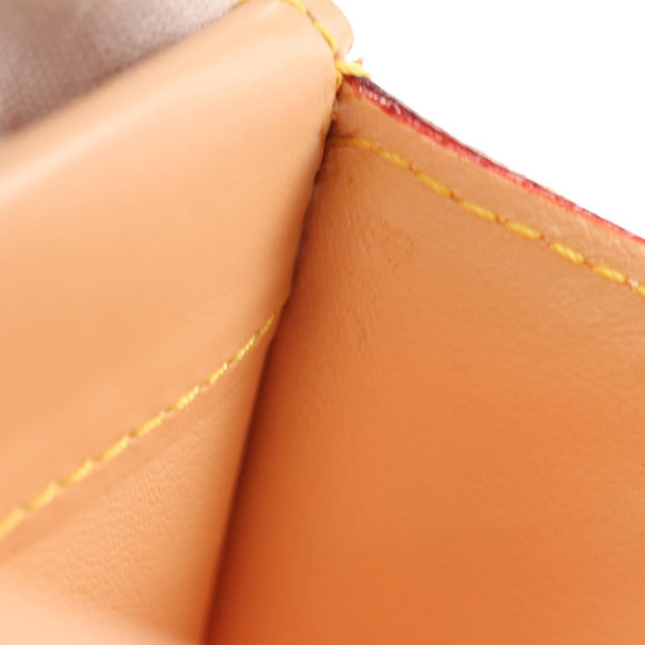 LOUIS VUITTON Multicolor Porte Monnaie Pla Coin Purse White M92657 Auth 145599V