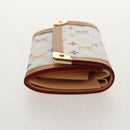 LOUIS VUITTON Multicolor Porte Monnaie Pla Coin Purse Wit M92657 Auth 145599V-4