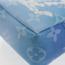 LOUIS VUITTON Monogram Clouds Bijoux Sac Squared Pouch Blau MP2792 Auth 145601SM-15