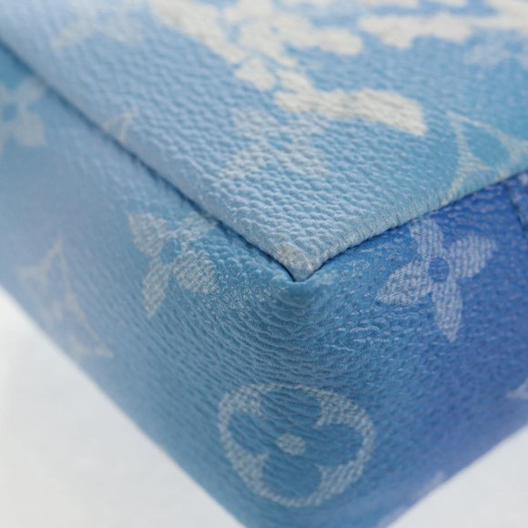 LOUIS VUITTON Monogram Clouds Bijoux Sac Squared Pouch Blau MP2792 Auth 145601SM