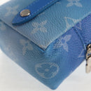LOUIS VUITTON Monogram Clouds Bijoux Sac Squared Pouch Blue MP2792 Auth 145601SM-17