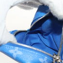 LOUIS VUITTON Monogram Clouds Bijoux Sac Squared Pouch Blau MP2792 Auth 145601SM-21