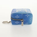 LOUIS VUITTON Monogram Clouds Bijoux Sac Squared Pouch Blau MP2792 Auth 145601SM-3