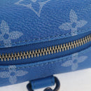 LOUIS VUITTON Monogram Clouds Bijoux Sac Squared Pouch Blue MP2792 Auth 145601SM-7