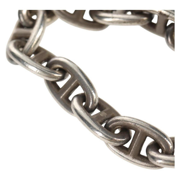 HERMES Chaine d'Ancre MM Bracelet Ag925 17 Links Silver Auth 145603AM