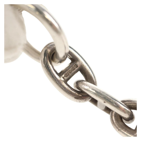 HERMES Chaine d'Ancre MM Bracelet Ag925 17 Links Silver Auth 145603AM