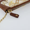 LOUIS VUITTON Monogram Charm Pochette Cles Coin Purse White M95164 Auth 145606-9