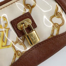 LOUIS VUITTON Monogram Charm Pochette Cles Coin Purse White M95164 Auth 145606-17