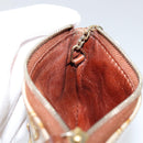 LOUIS VUITTON Monogram Charm Pochette Cles Coin Purse White M95164 Auth 145606-19