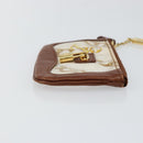 LOUIS VUITTON Monogram Charm Pochette Cles Coin Purse White M95164 Auth 145606-3