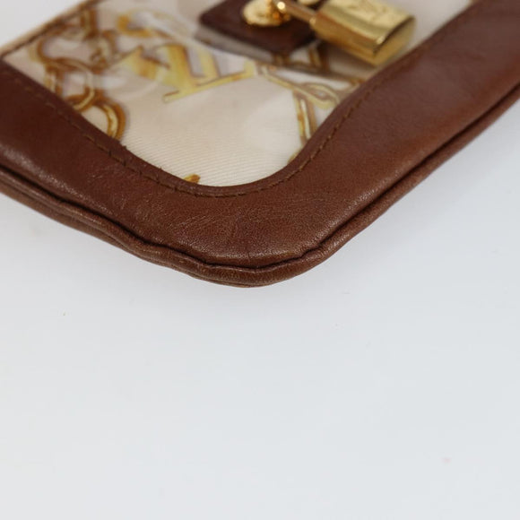 LOUIS VUITTON Monogram Charm Pochette Cles Coin Purse White M95164 Auth 145606