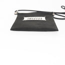 Maison Margiela Phone Shoulder Bag Leather Silver Black Auth 145607-5