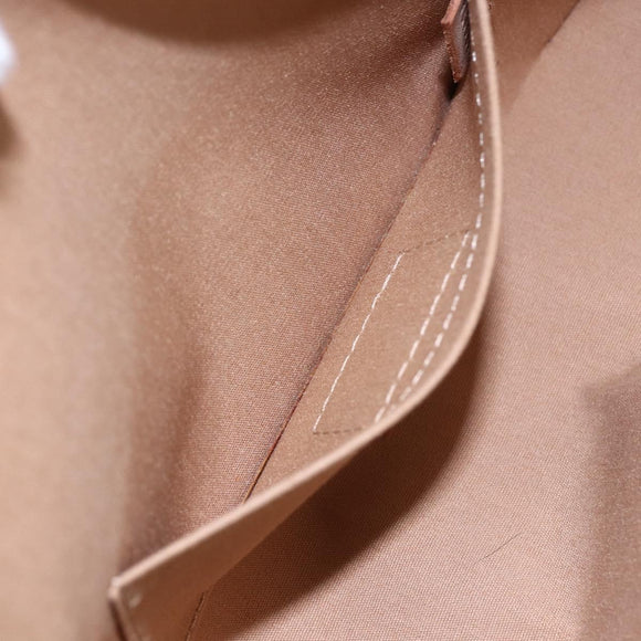 LOUIS VUITTON Monogram Vernis Malibu Street Bag Noisette M91506 LV Auth 145614