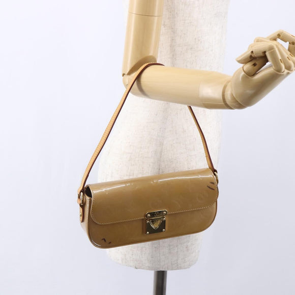 LOUIS VUITTON Monogram Vernis Malibu Street Bag Noisette M91506 LV Auth 145614