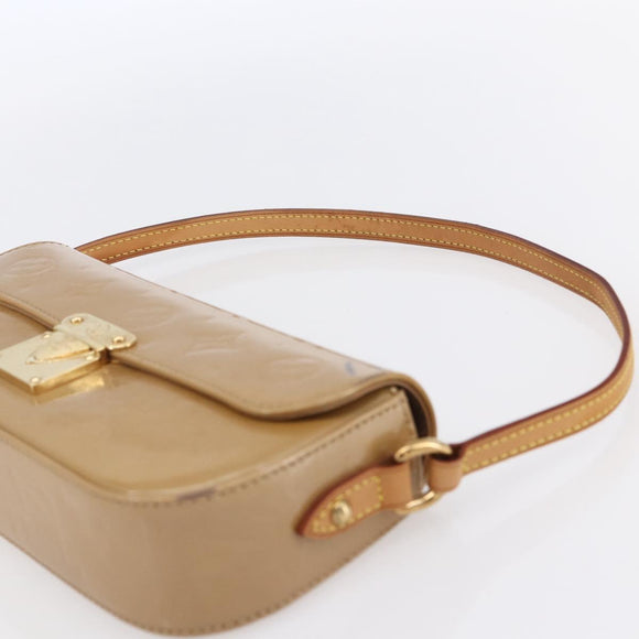 LOUIS VUITTON Monogram Vernis Malibu Street Bag Noisette M91506 LV Auth 145614