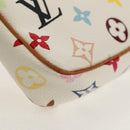 LOUIS VUITTON Multicolor Pochette Accessoires Pouch White M92649 LV Auth 145617A-16