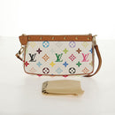 LOUIS VUITTON Multicolor Pochette Accessoires Pouch White M92649 LV Auth 145617A-12