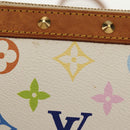 LOUIS VUITTON Multicolor Pochette Accessoires Pouch White M92649 LV Auth 145617A-3