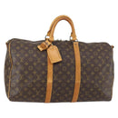 LOUIS VUITTON Monogram Keepall Bandouliere 50 Boston Bag M41416 LV Auth 145618-1
