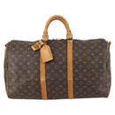 LOUIS VUITTON Monogram Keepall Bandouliere 50 Boston Bag M41416 LV Auth 145618-13