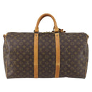 LOUIS VUITTON Monogram Keepall Bandouliere 50 Boston Bag M41416 LV Auth 145618-2