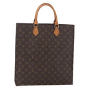 LOUIS VUITTON Monogram Sac Plat Hand Bag M51140 LV Auth 145619-1