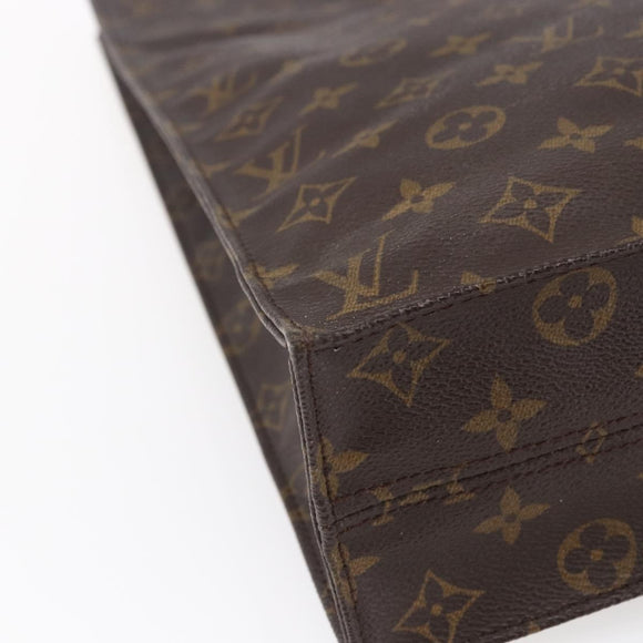 LOUIS VUITTON Monogram Sac Plat Hand Bag M51140 LV Auth 145619