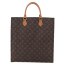 LOUIS VUITTON Monogram Sac Plat Hand Bag M51140 LV Auth 145619-13