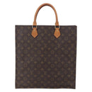 LOUIS VUITTON Monogram Sac Plat Hand Bag M51140 LV Auth 145619-2