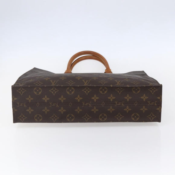 LOUIS VUITTON Monogram Sac Plat Hand Bag M51140 LV Auth 145619