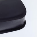 Salvatore Ferragamo Gancini Shoulder Bag Leather Navy Gold Auth 145622-17