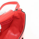 Salvatore Ferragamo Gancini Shoulder Bag Leather Red Gold Auth 145623V-22